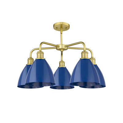 Trickett 5 - Light Steel Dimmable Chandelier