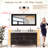 Rectangular Decorative Wall Mirror With Statement Deep Frame, HD Tempered Glass Vanity Mirror For Bathroom, Entryway, Or Bedroom-872761204-872761201