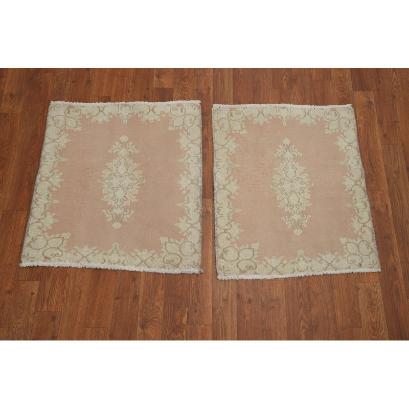 Ensemble de 2 tapis traditionnels carrés 2 x 2