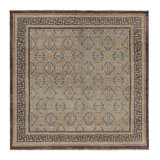 Rug & Kilim’S 18Th Century Chinese Rug In Beige-Brown And Blue Patterns