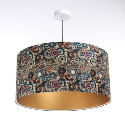 Bernuth 1 - Light Gold Drum Pendant