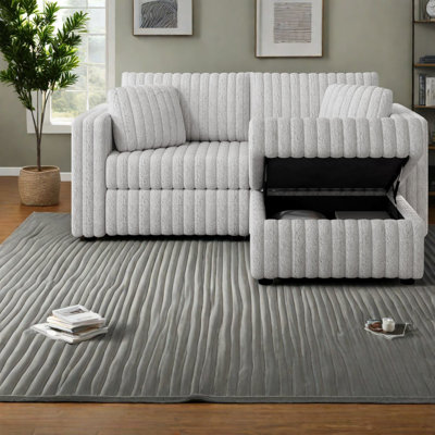Canapés modulaires avec rangement, élévateur en métal, chaise longue compacte moderne