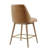 Modern Swivel Bar Stools Set of 2,  Counter Height Faux Leather Upholstered Counter Stools with Back, Mid Century Modern Wood Frame Bar Chairs for Kitchen-117169325