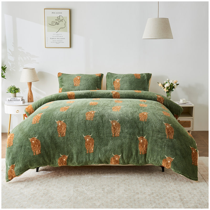 Polyester Duvet Cover Set with Pillowcases, Double Duvet Cover Set + 2 Pillowcases