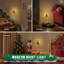 Lampe de décoration de Noël rotative à 360 ° à brancher - lumière de cadeau de Noël - arbre de Noël en céramique