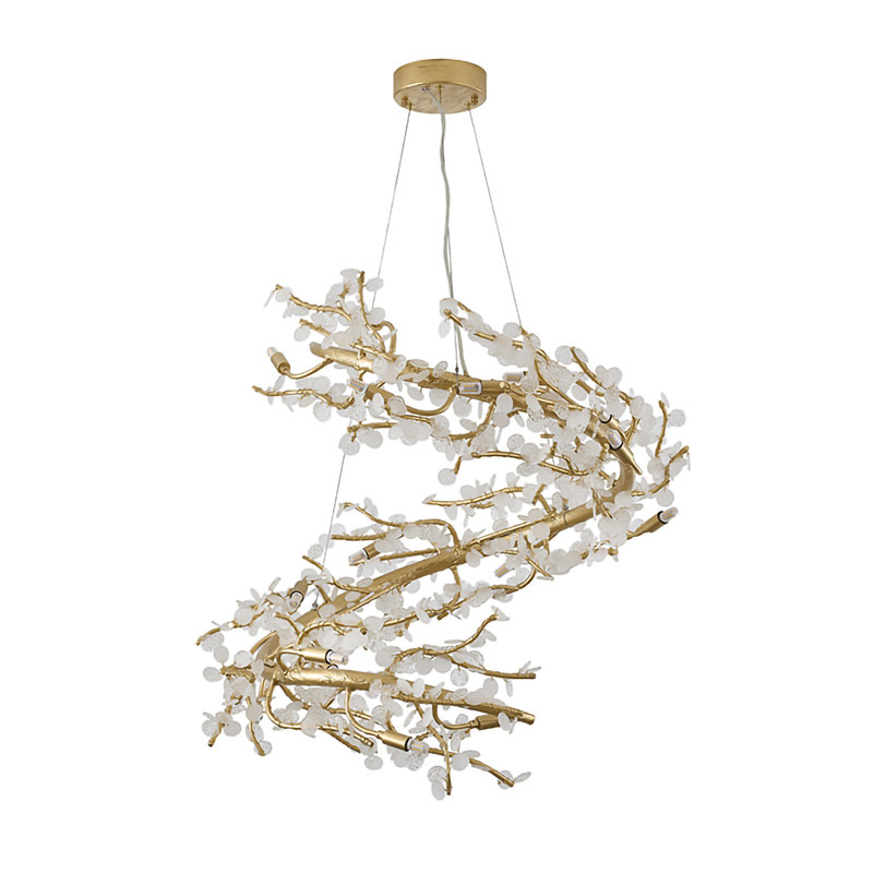 Lustre transitionnel en aluminium 18 lumières 