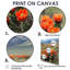 «Blooming Cacti Desert At Sunset», ensemble de 6 impressions florales sur toile-1881391971-1881391970
