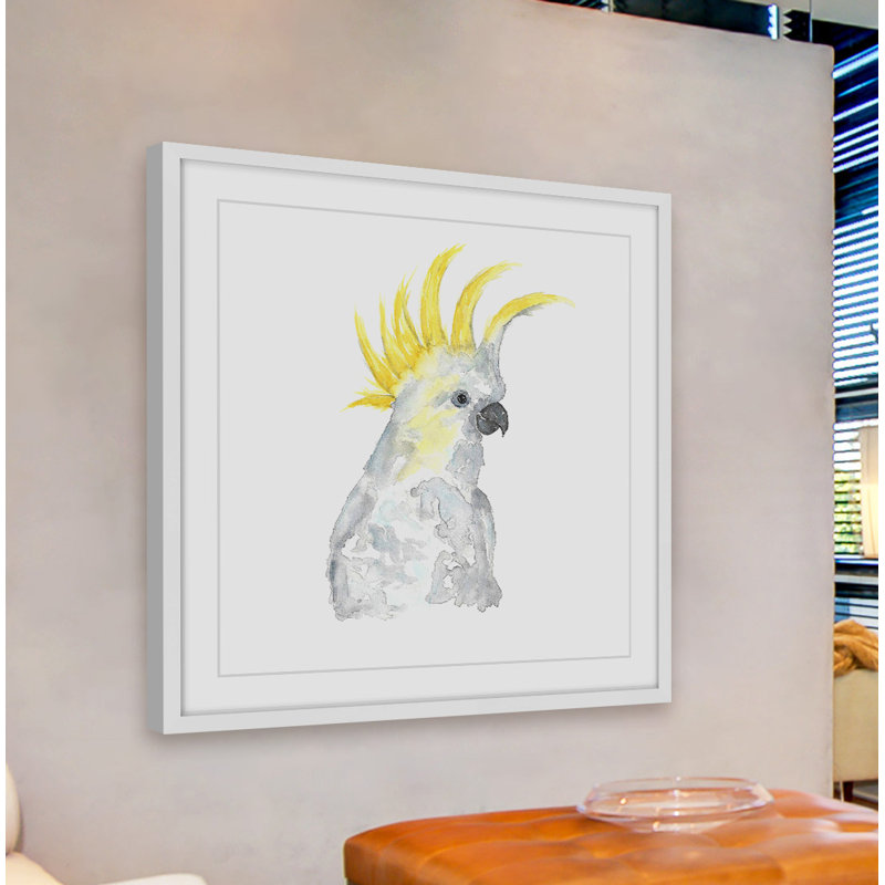 Thimble Sparrow - Single Picture Frame Painting, 41cm H x 41cm W x 3.81cm D