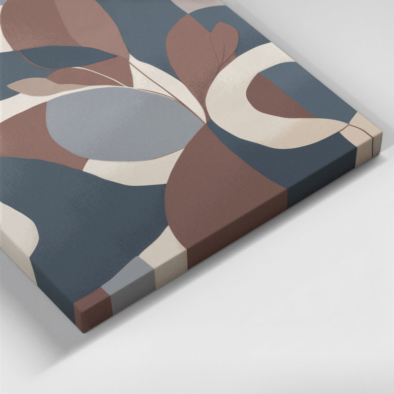 «Abstract Shapes» 96, art mural sur toile grise, H 14 po x l 11 po