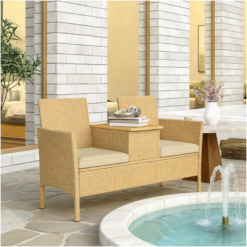 Causeuse de patio, canapé d'extérieur