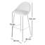 Lakeview Upholstered Counter Stool with Metal Frame