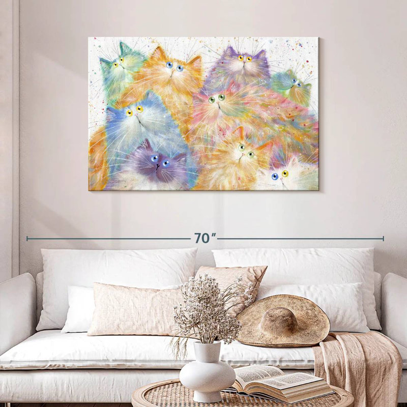 Brampt Feline Nine, 30" H x 45" W