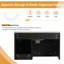 Meuble-lavabo mural 24 po avec lavabo en céramique, porte à fermeture en douceur et tablette ouverte 24 po-1232628474