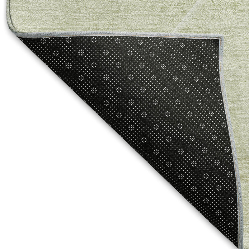 Tapis sauge de qualité supérieure Prisco, Rectangle 2 pi 6 po x 3 pi 10 po