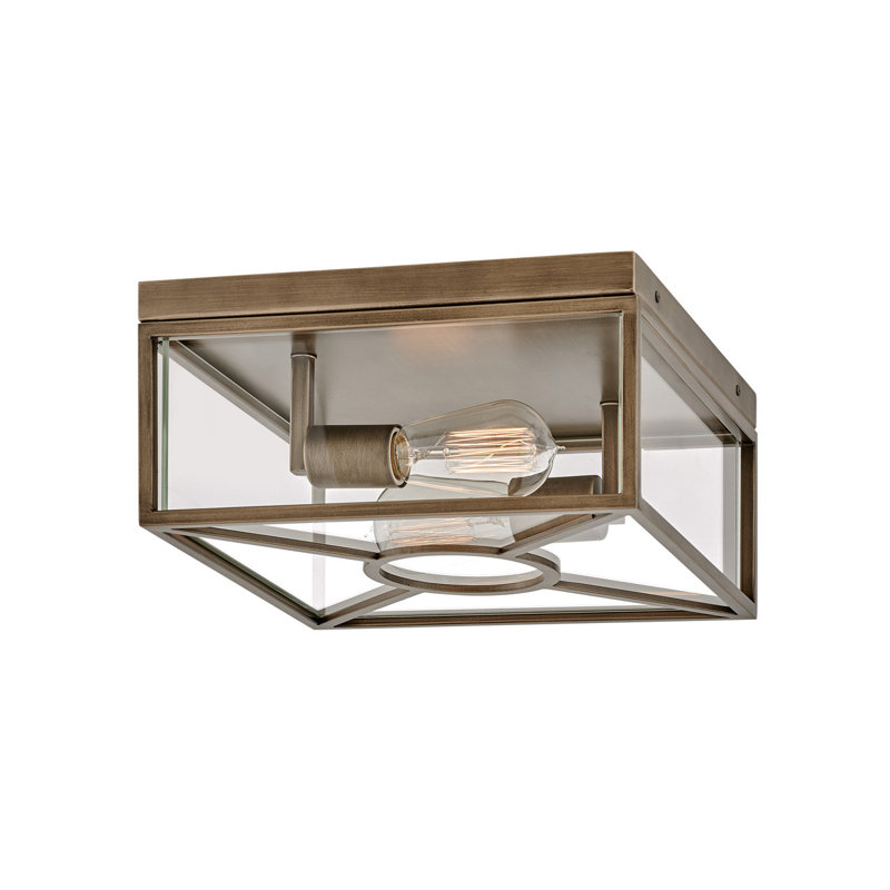 Brixton Outdoor Flush Mount, Burnished Bronze