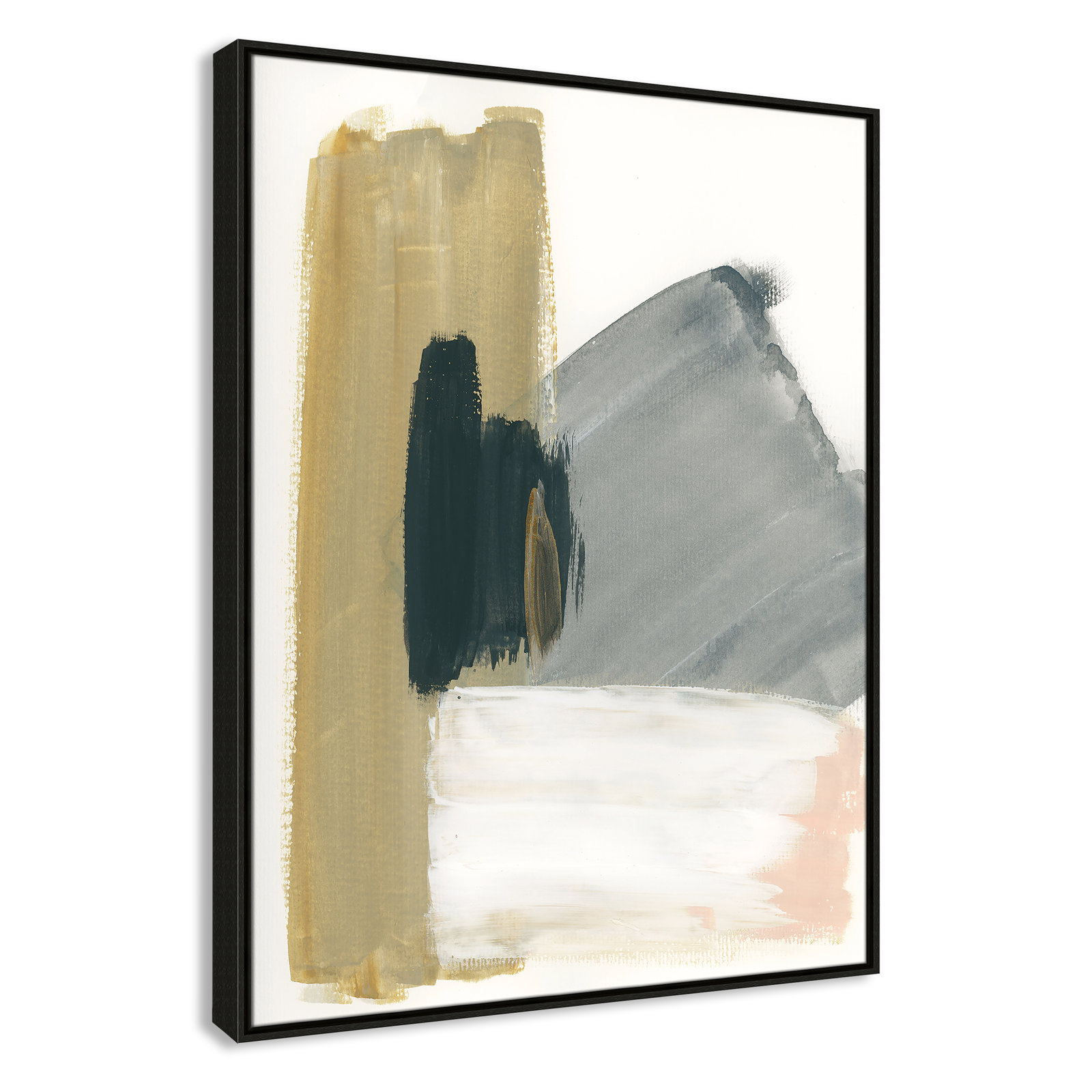 Herma "Marble Block Symmetry II" Print, Espresso Framed, 41.5" H x 31.5" W x 2" D