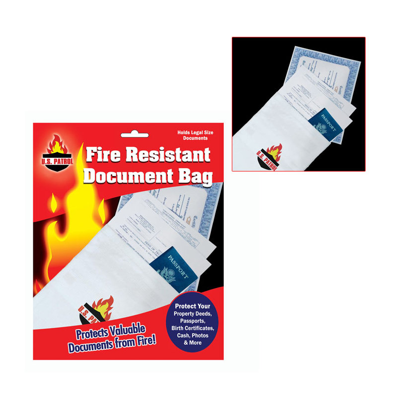 Sac de documents anti-feu