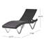 Ensemble de chaises longues inclinables 77,25 po Leyt-28208496