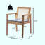 Ensemble de 2 chaises de patio avec coussin moelleux