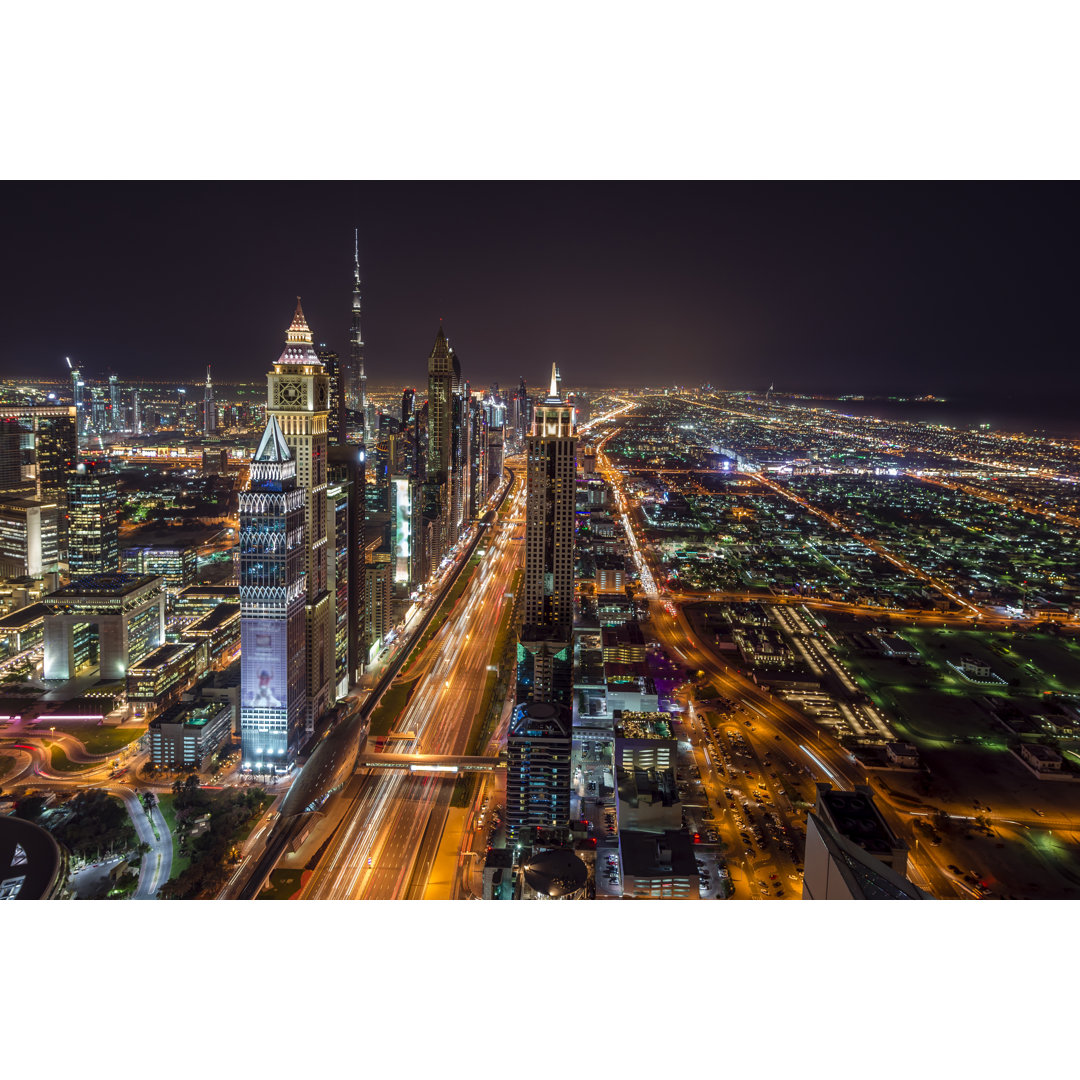 Dubai bei Nacht - Druck