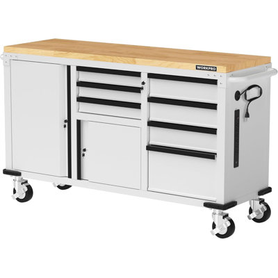 62" x 20" Rolling Tool Chest, 7-Drawer & 2-Door