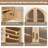 Modern Arched Surface Mount Wall Cabinet With Fluted Doors And Adjustable Shelving