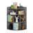 Cayhlin 3-Tier Corner Bookcase Cabinet with 8 Cubbies, Wooden Corner Shelf with Curved Front Design, Cube Toy Storage Organizer Corner Units for Small Space, Living Room, Bedroom, Entryway-87664715