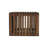 Soba Wall-Mounted Bedside, Open Storage, Brown