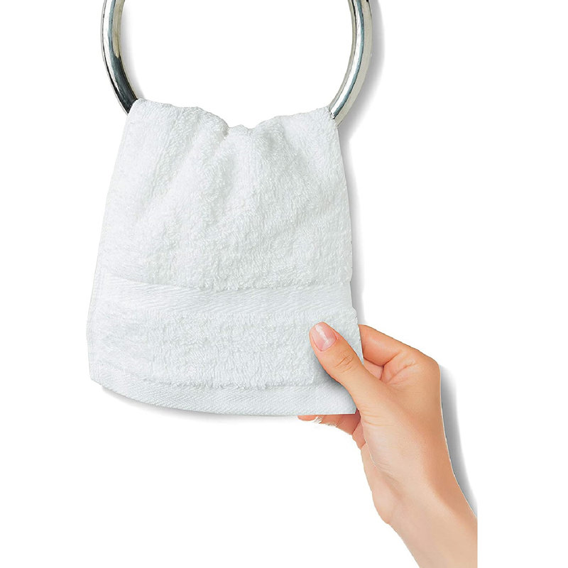 Bleeker Midweight Washcloth, White