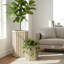 Pot à fleurs Hexagon Colonne SM - Brun cendré-854510631