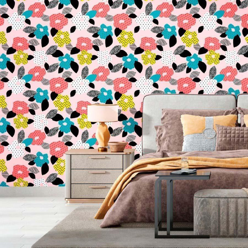 Rouleau de papier peint adhésif doux L 126 po x l 24 po