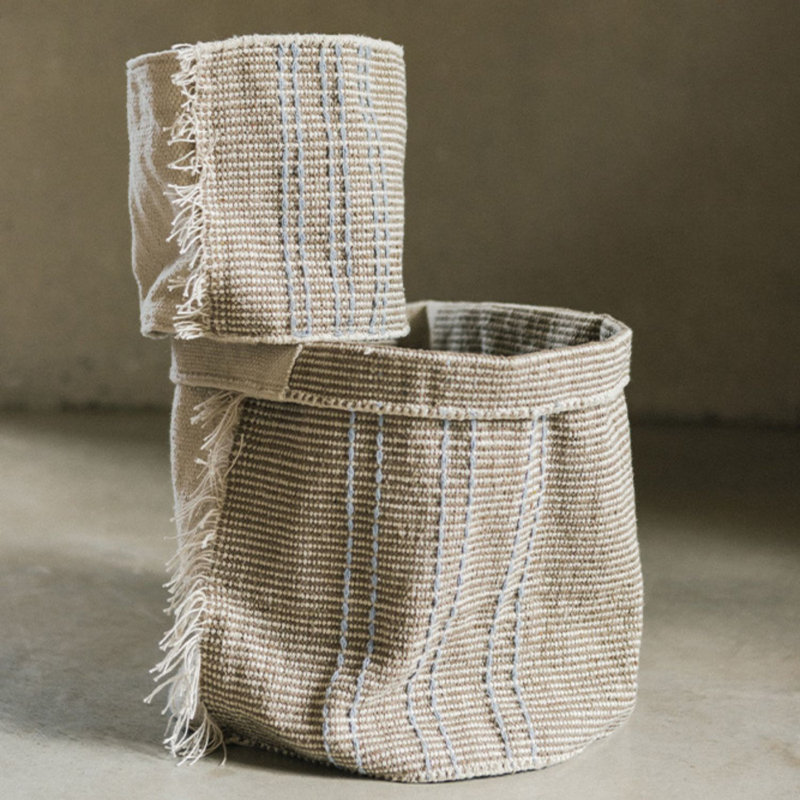 Handloom Basket Jacaranda