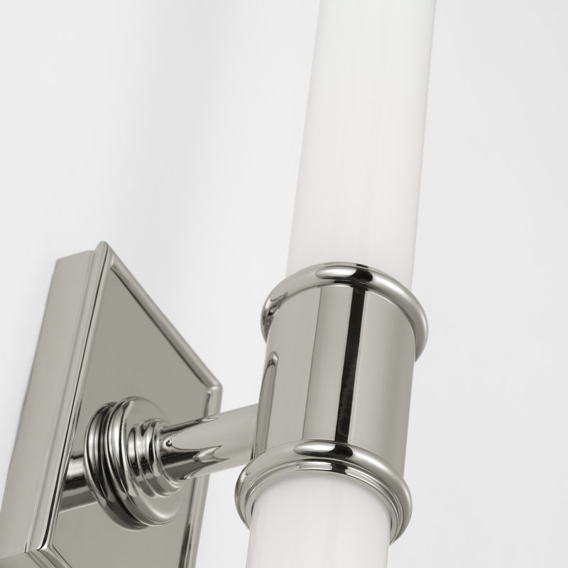 Owen 2 - Light LED Bath Sconce, Polished Nickel