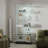 Tempered Glass Display Cabinet with Bluetooth LED Strip, 74.61" Tall White Showcase with Lockable Casters and Music Sync Light, 4-Shelf Glass Curio Cabinet for Collectibles and Figures-121070230