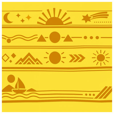 Geometric Sun Moon Comforter