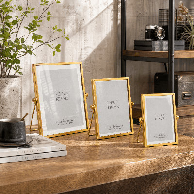 Three-Piece Metal Picture Frame Set