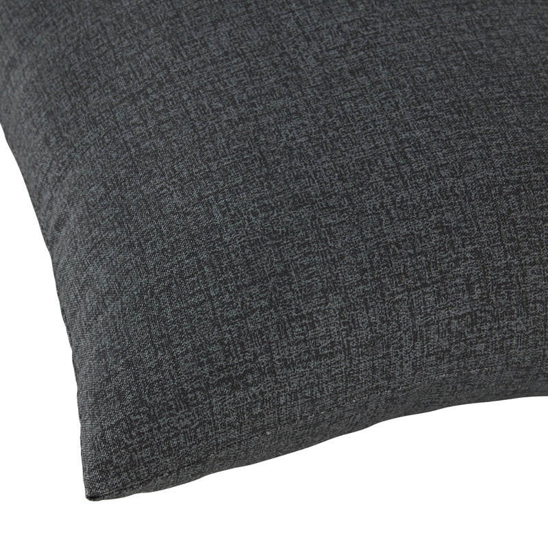 Henrich Indoor/Outdoor Striped Lumbar Pillow, Carbon