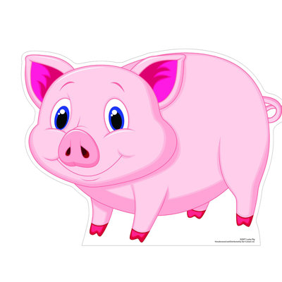 Lucky Pig Aka Glucksschwein Cardboard Standup