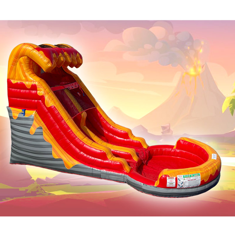 14 Ft Volcano Water Slide