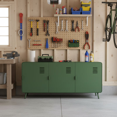 47 Garage Storage Cabinet with Adjustable Shelves Spacious Interior for Tools Equipment and Supplies 47 Garage Storage Cabinet with Adjustable Shelves Spacious Interior for Tools Equipment and Supplies