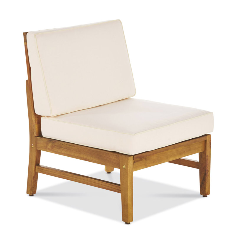 Chaise sans accoudoirs Perla, Crème