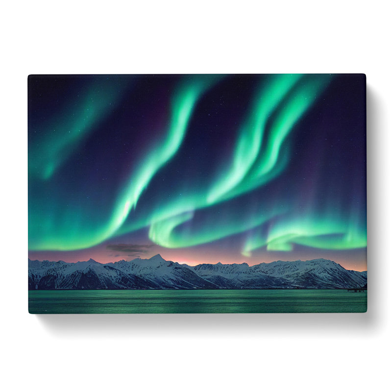 Brilliant Aurora Borealis - Wrapped Canvas Print, 35cm H x 50cm W x 3cm D