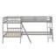 Lit superposé en L avec échelle