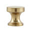 Lot de plusieurs boutons de meuble ronds en laiton satiné de 2,5 cm de diamètre, de la marque High Desert-100234012