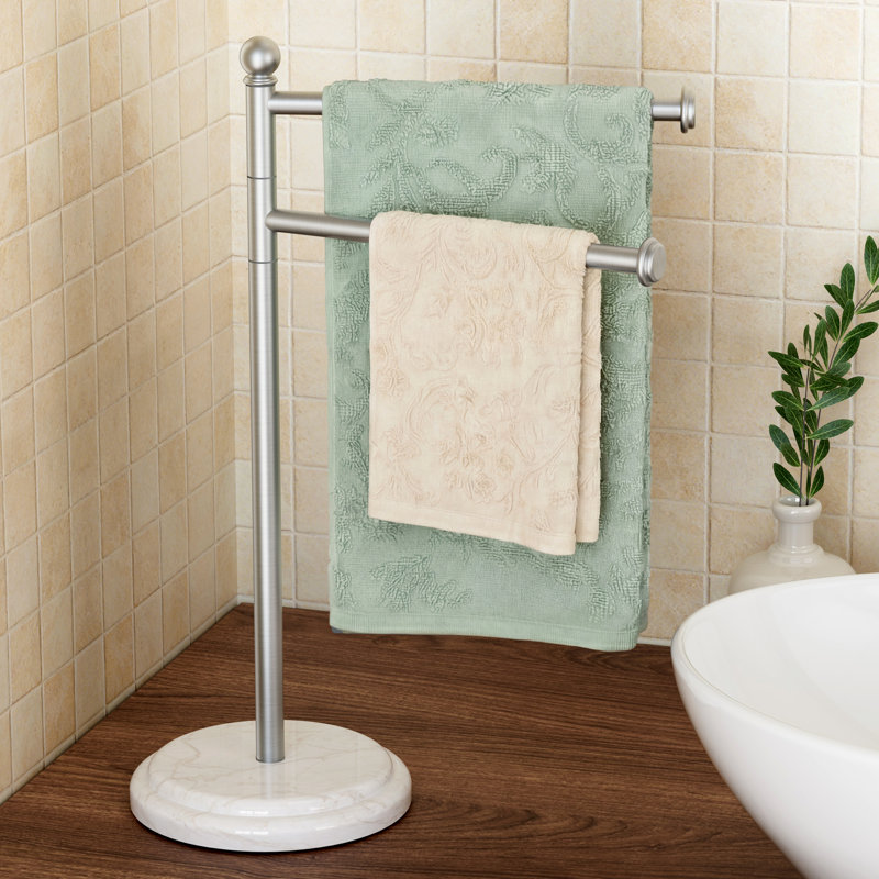 Porte-serviettes essuie-mains KES Anti Wobble, Nickel brossé