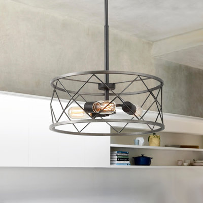 Lustre tambour 3 lumières