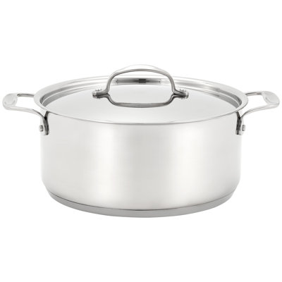 Stellar 7000, 24cm Stainless Steel Casserole with Stainless Steel Lid, 3.7L