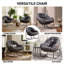 Fauteuil Papasan berçant surdimensionné pour patio-1856238037