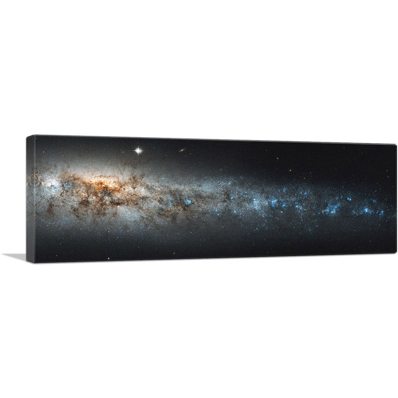 «Hubble Whale Galaxy NCL 4631», reproduction de photo panoramique sur toile tendue, H 12 po x l 36 po x 1,5 po