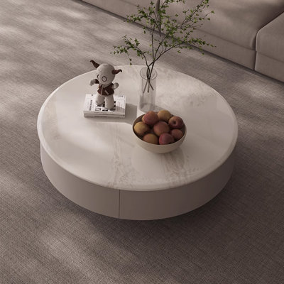 Simple and natural luxury stone coffee table